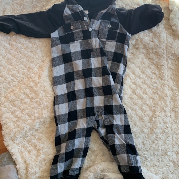 NWOT Buffalo check hooded one piece, 24m - Picture 2 of 4
